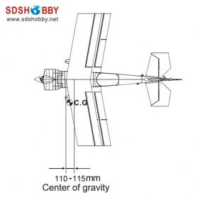 Devil 3D Foam Electric Airplane RTF with 2.4G Radio, Left Hand Throttle