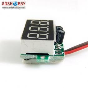 Super 1-8S Digital Voltage monitor for Receiver (3.7V-30V)