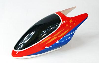 Painted Fiberglass Canopy for 450 Series Electric Helicopter (Red&Blue)