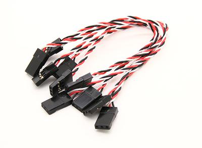 Super Flex 26AWG Silicone Servo Leads for Minimal Vibration Transfer To The FC (JR) 130mm 5pcs/bag