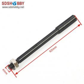 Drive shaft with screw In reverse Length=62mm Dia-A=4mm  Dia-B=5.3mm Side=3.5X3.5mm