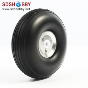 RC Airplane RC Airplane PU wheel with CNC Aluminum Hub 5.0'' (D127 x H46 x Φ5mm)