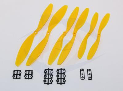 Gemfan ABS Propeller - 11 x 4.7 (2PCS, CW & CCW) YELLOW