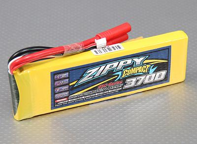 ZIPPY Compact 3700mAh 2S 25C Lipo Pack