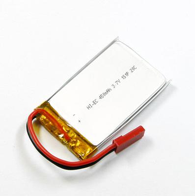 HI-EC 450mAh / 3.7V 20C LiPoly Battery Pack W/ JST-connector