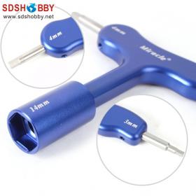 Wrench 14mm/ 3mm/ 4mm-Blue for EME DLE Gas Engine