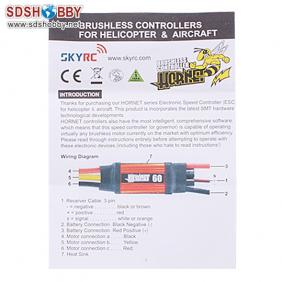 Hornet Brushless ESC-60A for Helicopter