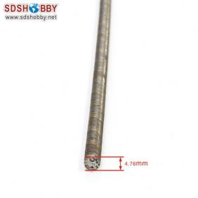 Flexible Axle (Round & Square) Positive Dia. =φ4.76 Side=3.7X3.7mm Length=500mm for RC Model Boat