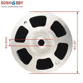 RC Model 2.25″(57.2mm)  Carbon Fiber Bullet Spinner with Aluminum Back Plate 3K Surface Processing