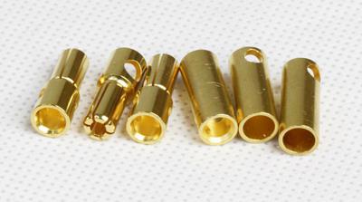 M5.0 Golden Plated Spring Connector (3 pairs)