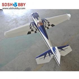 NEW 30% Scale 87in Slick 540 50cc Carbon Fiber Version Super 3D RC Gasoline Airplane/Petrol Airplane ARF-Blue & White Color