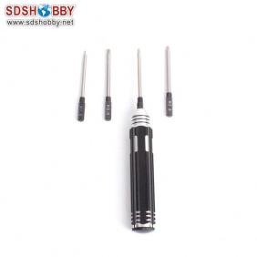 Ordinary Outer Hexagonal Terminal Four-in-One Tool Kit with Aluminum Alloy Handle