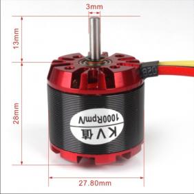 N Series Outrunner Brushless Motor  N2826-1000KV