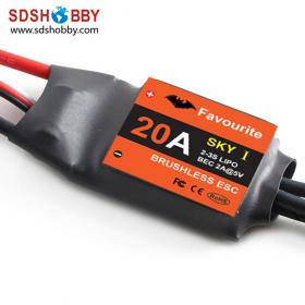 FVT 20A Brushless ESC for Aircraft (Sky I Series)