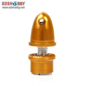 Aluminum Bullet Propeller Adaptor 3.17mm Yellow Color