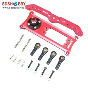 High Quality CNC Metal Servo Rudder Mount Set with 5.0in Double Arm