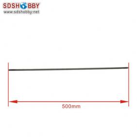 Flexible Axle (Round & Square) Positive Dia=φ6.35 Side=5X5mm Length=500mm for RC Model Boat