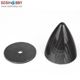 RC Model 2.75″ （69.8mm） Carbon Fiber Spinner with Carbon Fiber Back plate 3K Surface Processing