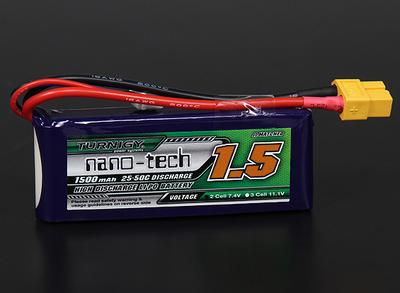 Turnigy nano-tech 1500mah 2S 25~50C Lipo Pack