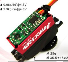 Power HD 25g/ 2.8Kg/ .07sec Digital Servo DS-3688HB