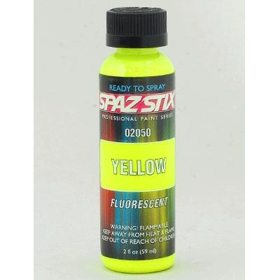 Spaz Stix Yellow Fluorescent Airbrush Paint 2oz. SZX02050