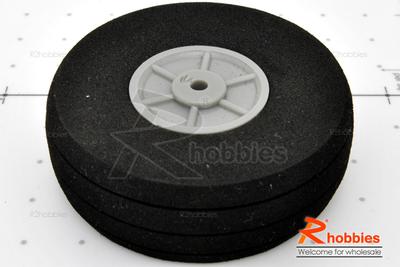 Î¦55xH19mm Plastic Landing Wheel + Solid Sponge Tyre