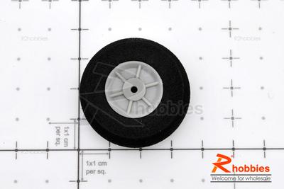 Î¦35xH12mm Plastic Landing Wheel + Solid Sponge Tyre