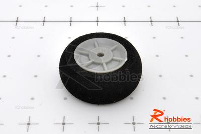 Î¦25 x H11 x Î¦2mm Plastic Landing Wheel + Solid Sponge Tyre