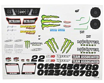 Associated SC10 Monster Decals ASC9875