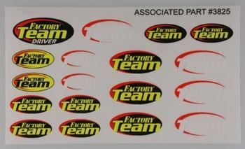 Associated Factory Team Logo Decal Sheet ASC3825