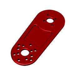 ANODIZED ALUMINUM MOTOR EXTENSION PLATE FOR DJI FW450/550 RED