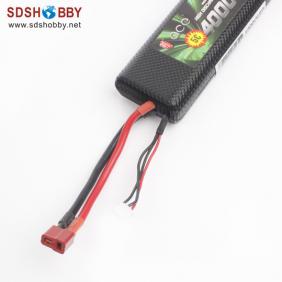 Gens ACE New Design High Quality 8542128 4000mAh 25C 2S 7.4V Lipo Battery with T Plug