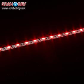 Red 1 Meter Super Bright Non-water-tight LED Night Strip Light/ LED Strap Light/ LED Light Bar 12V with 3M Adhesive Patch