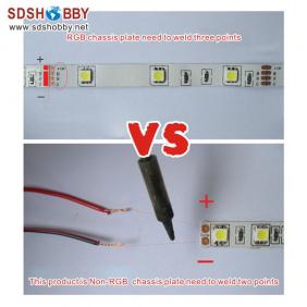 Red 1 Meter Super Bright Non-water-tight LED Night Strip Light/ LED Strap Light/ LED Light Bar 12V with 3M Adhesive Patch