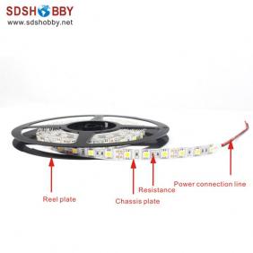 Red 1 Meter Super Bright Non-water-tight LED Night Strip Light/ LED Strap Light/ LED Light Bar 12V with 3M Adhesive Patch