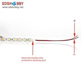 Red 1 Meter Super Bright Non-water-tight LED Night Strip Light/ LED Strap Light/ LED Light Bar 12V with 3M Adhesive Patch