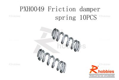 Friction damper spring