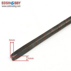 Flexible Axle (Both Square) Positive Dia. =φ6.35 Side=5X5mm Length=410mm for RC Model Boat