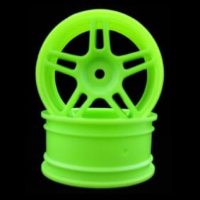 Wheel Hub Rim only For 1/10 Racing Car  Green  Color (2pcs)