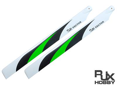 500mm RJX Vector 3K Carbon Fiber Flybarless Main Blades