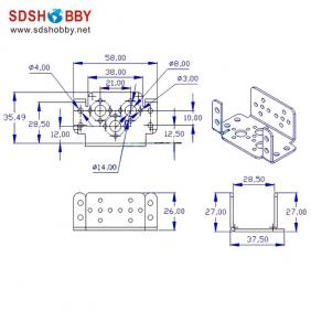 Multifunctional Metal Servo Protector/Holder/ Robot Holder-5pcs/bag