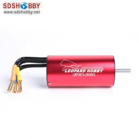 Leopard 4 Poles 2650KV Brushless Inrunner Motor LBP3674-2.5D for RC Car and Boat