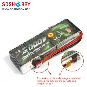 Gens ACE New Design High Quality 4000mAh 30C 3S 11.1V Lipo Battery with T Plug