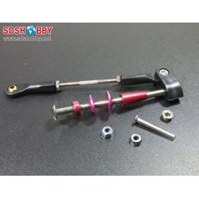 Alu Control Horn Assembly for 50cc plane (Φ3.5 xH68xL90mm)