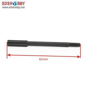 Drive shaft with screw  Length=62mm Dia-A=4mm Dia-B=5.3mm Side=3.5X3.5mm