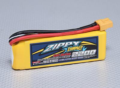 ZIPPY Compact 2200mAh 2S 25C Lipo Pack