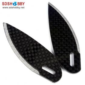 Carbon Fiber Adjustable Stabi Length=24mm High=65mm for RC Marine (a pair)