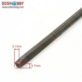 Flexible Axle (Round & Square) in Reverse Dia=φ4.76 Side=3.7X3.7mm Length=300mm for RC Model Boat