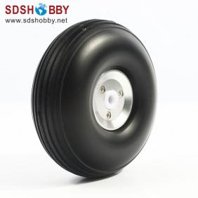 RC Airplane RC Airplane PU wheel with CNC Aluminum Hub 3.5'' (D88.9 x H32 x Φ5mmmm)