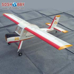 88.6in Wilga Fiberglass Version 30CC Scale Airplane/ Gasoline Airplane ARF -Red & White Color